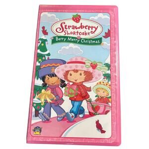 Vintage Strawberry Shortcake VHS tape Berry Merry Christmas 2003